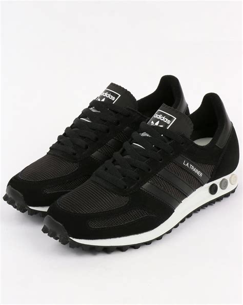 adidas la trainer black black mesa|Men .